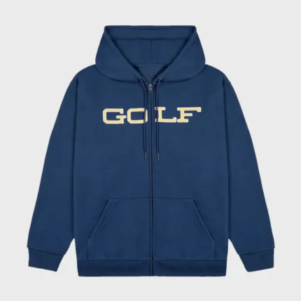 Blue Full Zip Up Tyler the Creator Golf Wang Hoodie