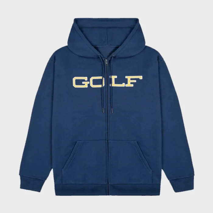 Blue Full Zip Up Tyler the Creator Golf Wang Hoodie